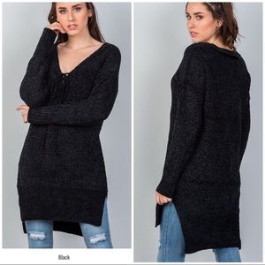 🆕👚AUCTION PRICE👩🏻‍⚖️Super Soft High Low Keyhole Choker Sweater Dress